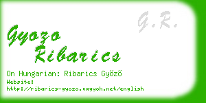 gyozo ribarics business card